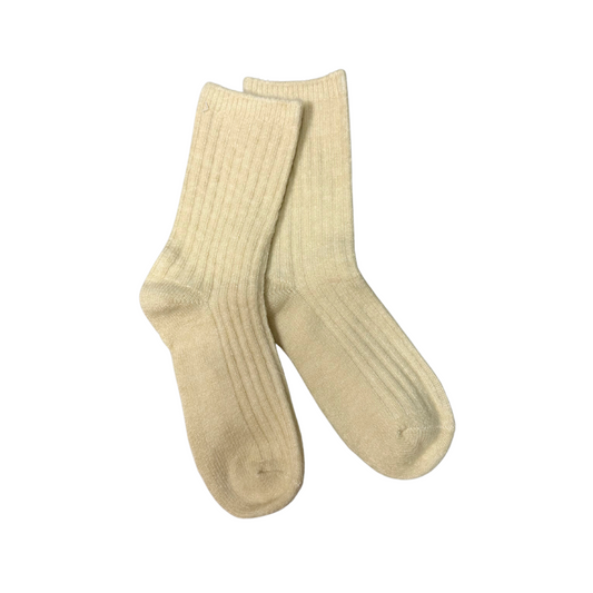 The Eventide Socks- Cream